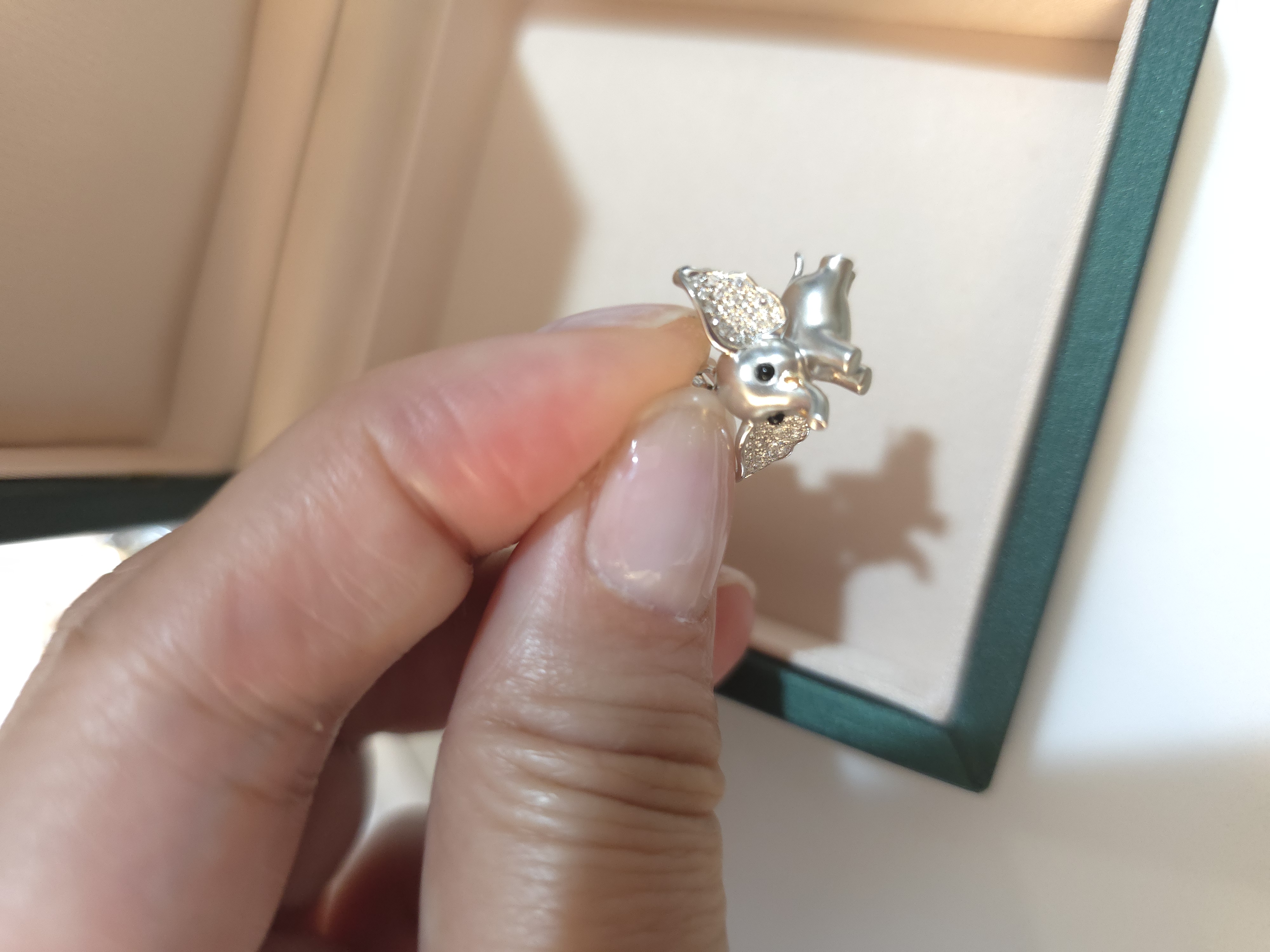 18K鑽石吊墜 d0.12 G2.07 