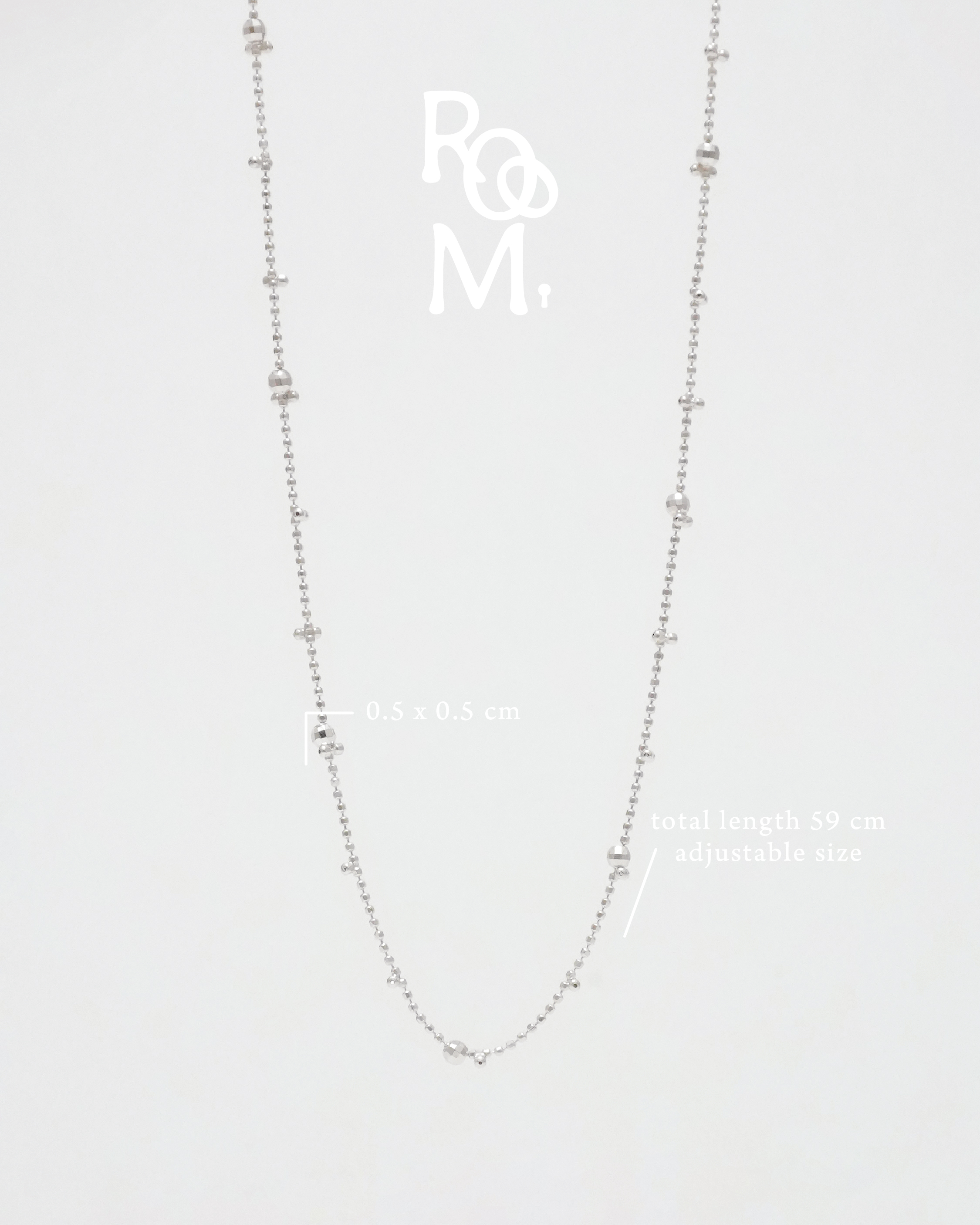 Flexible Silver Ball Necklace
