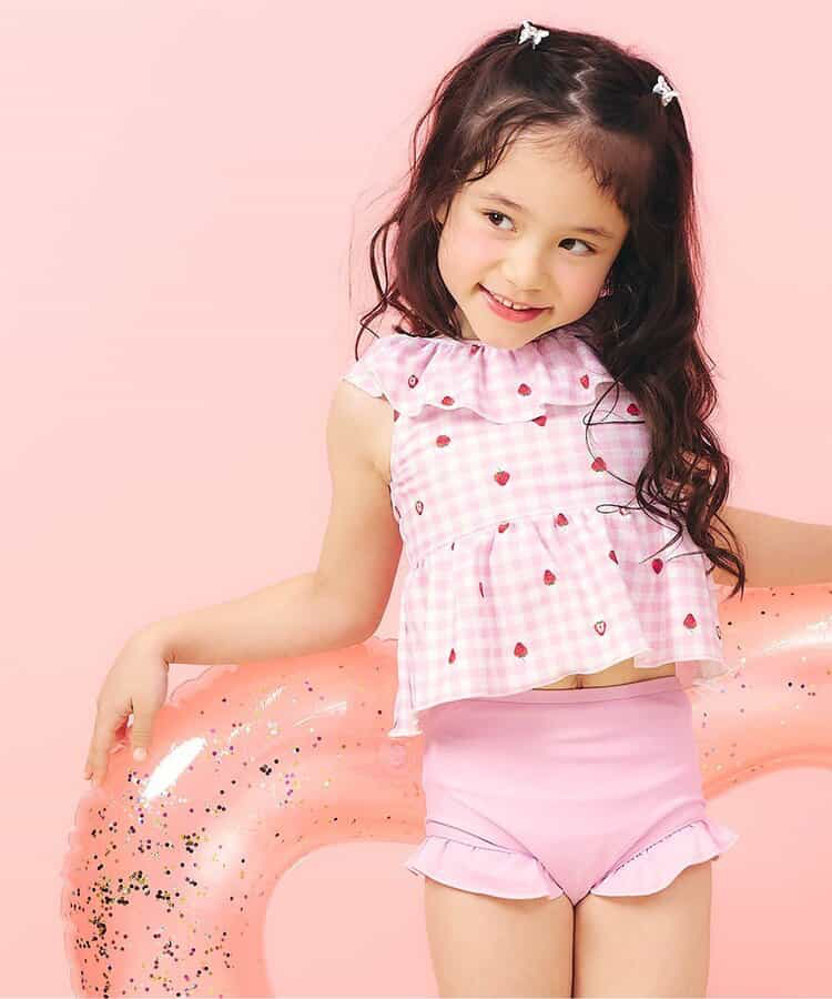 🇯🇵預訂 日本直送🇯🇵Apres les cours六色圖案印花荷葉邊後背V領分體泳衣