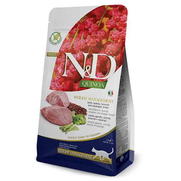 Farmina N&D 藜麥 體重管理-羊肉 成貓乾糧 1.5kg