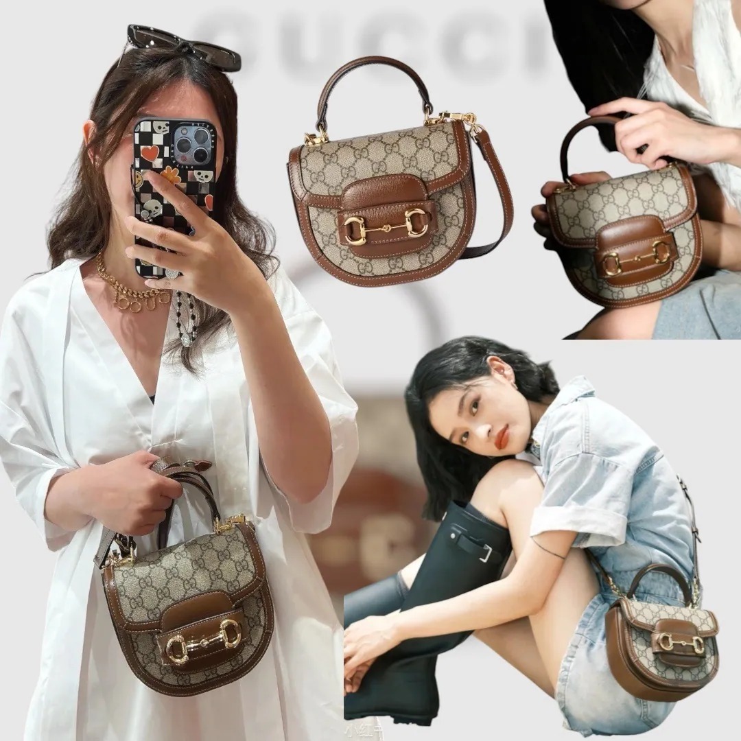 Gucci新款1955 Mini馬鞍包 膠袋包裝