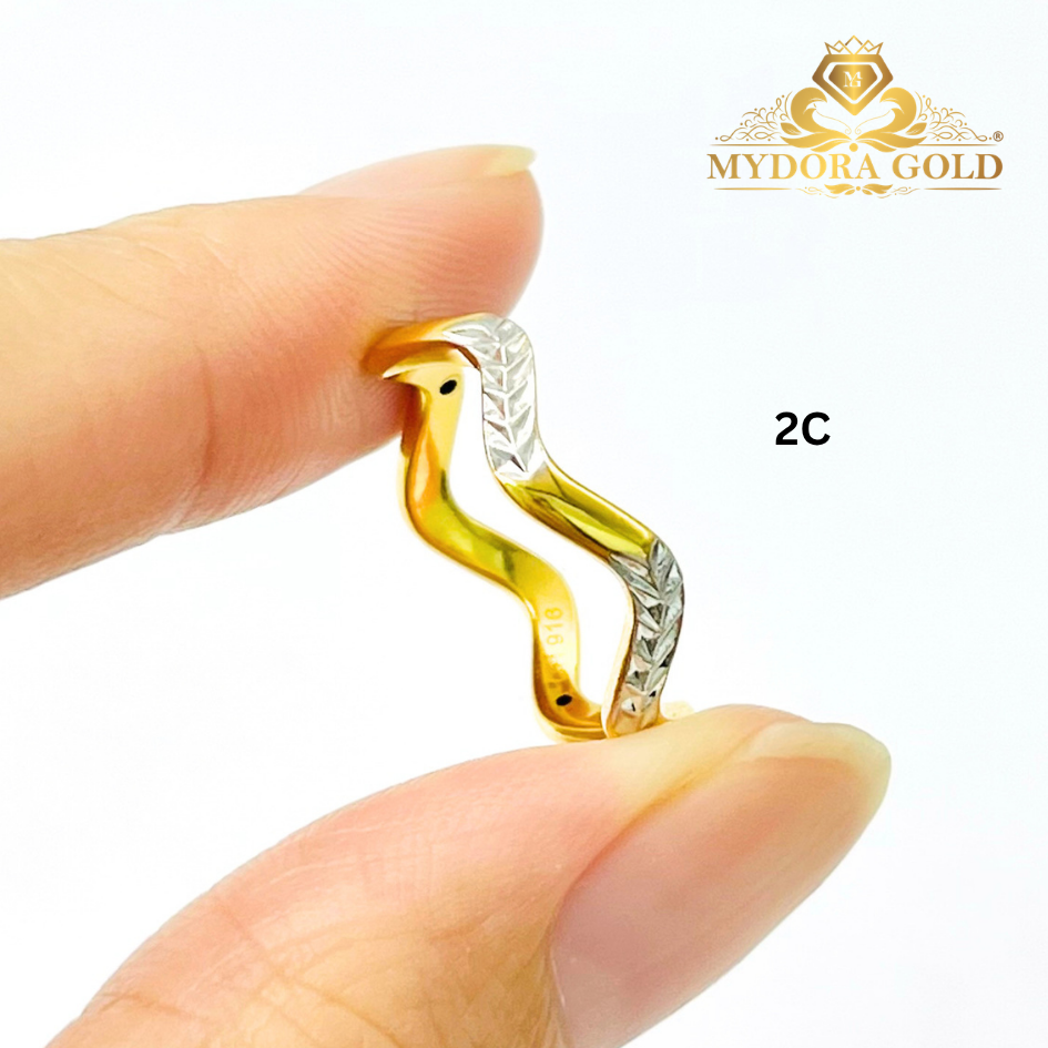 MYDORA Cincin Zig Zag Pahat Exclusive (5G) l EMAS 916/22K