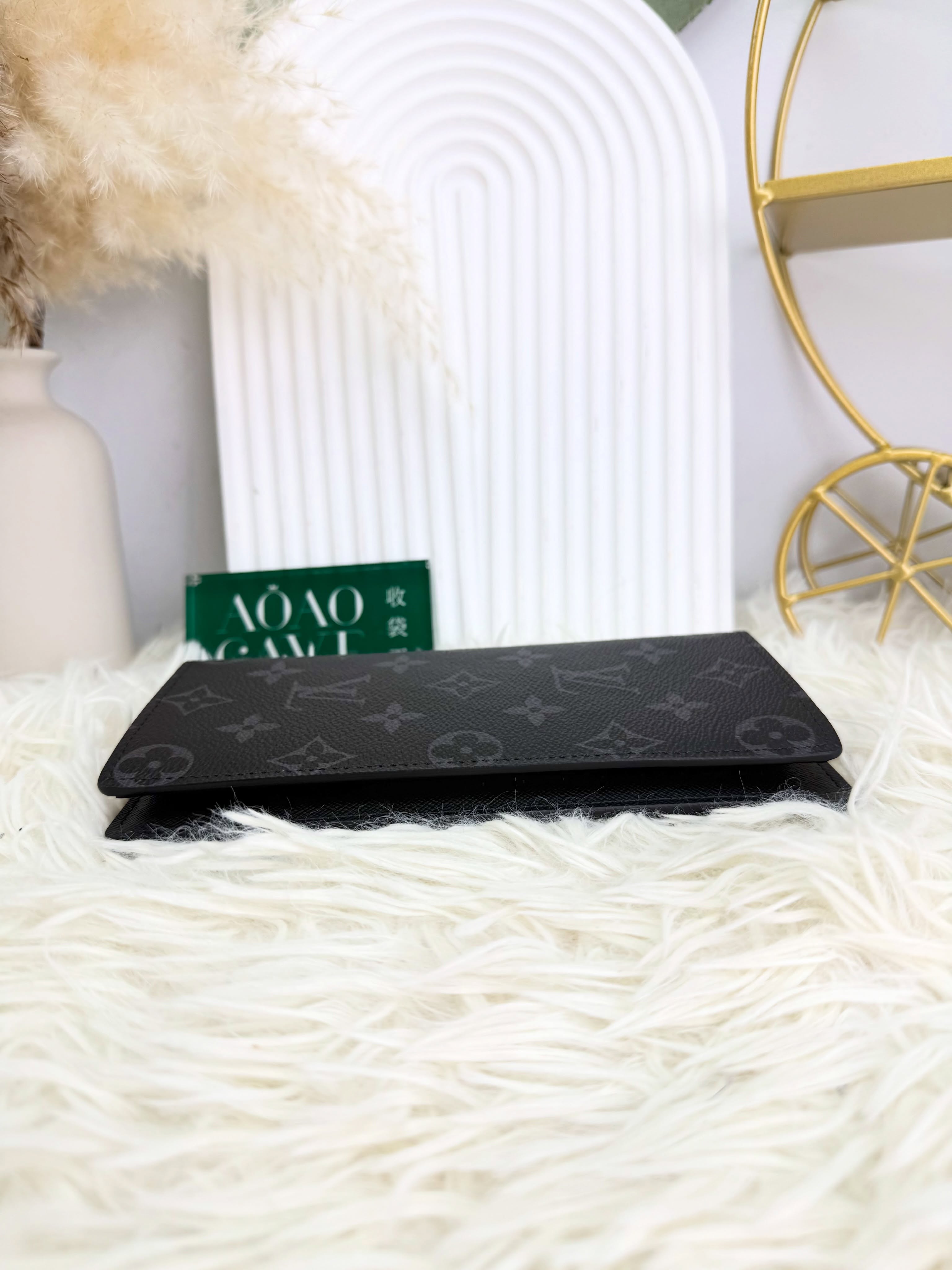 Lv🔥閑置品✨老花黑色長銀包 晶片款 新款🖤