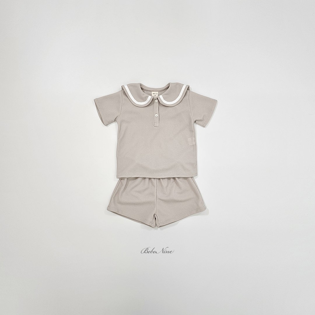 ☀️預訂 韓國直送☀️🇰🇷Bebenine兩色海洋風水手領短袖上下套裝