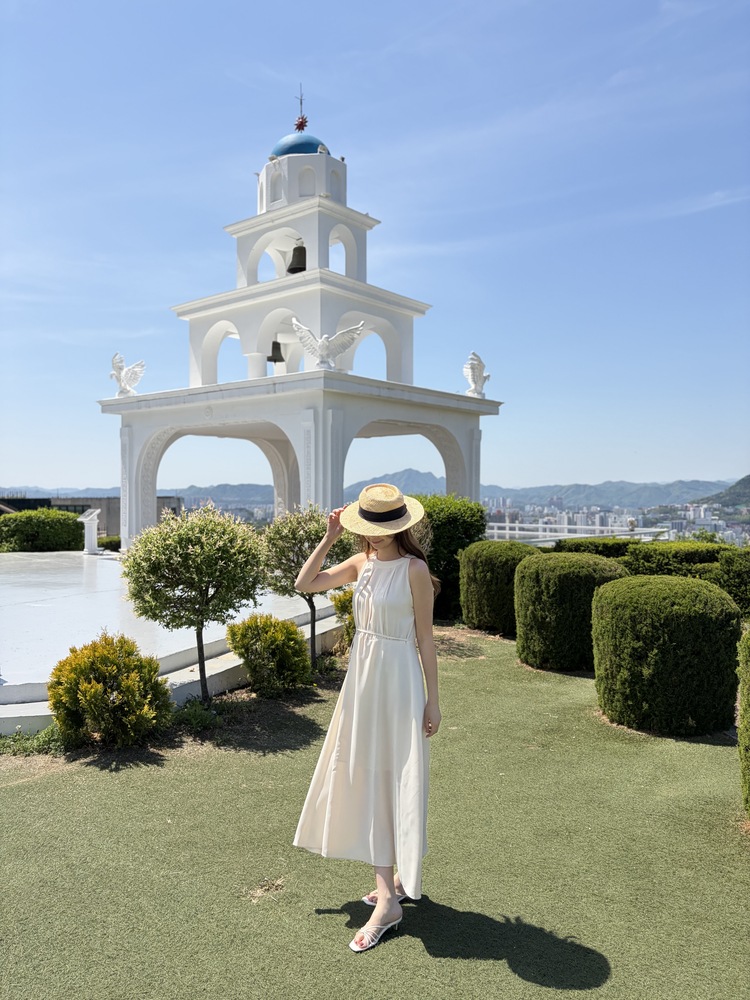 Pleated Halter Maxi Dress (Ivory)