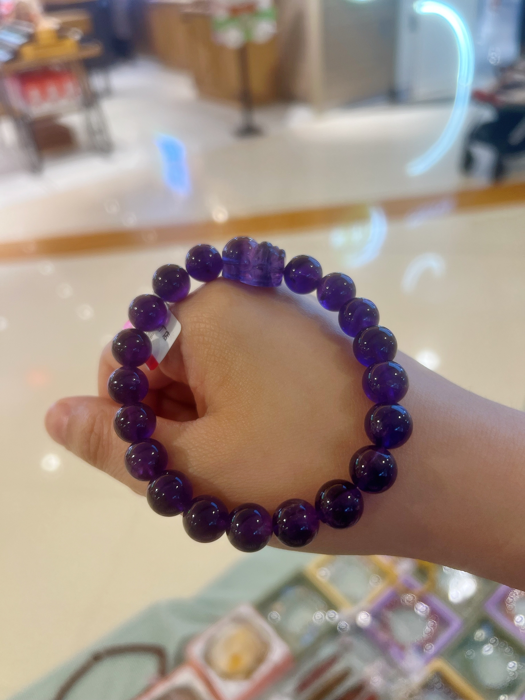 深紫螢石貔貅+深紫紫水晶