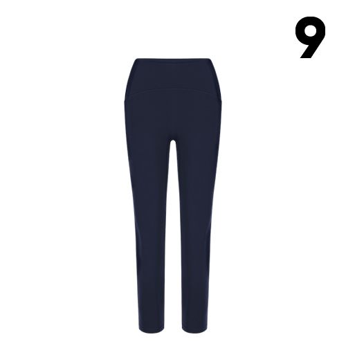 團購_Jun Ji-Hyun Set - Round Neck Crop Top & Leggings by Andar