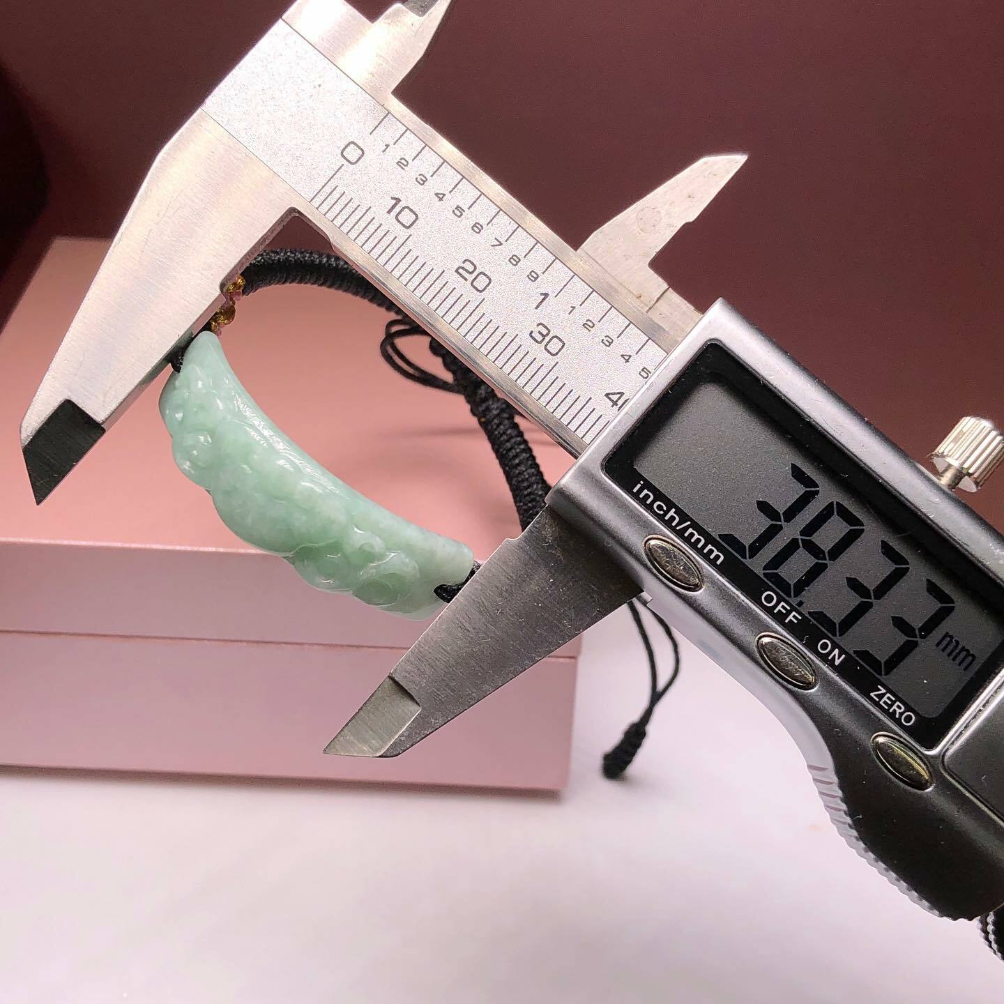 翡翠如意手牌配可調手繩