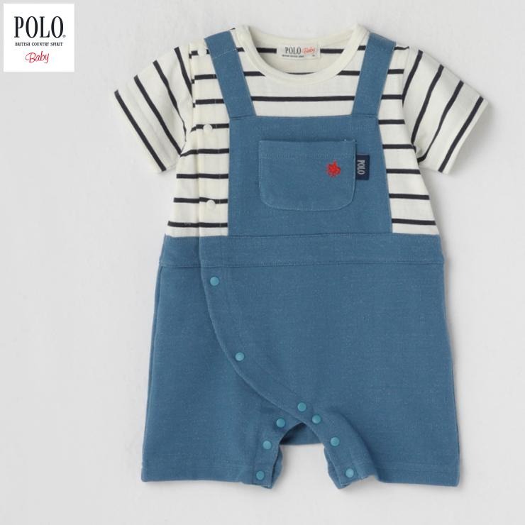 🇯🇵限量預訂 日本直送🇯🇵Polo Baby三色小馬刺繡條紋吊帶短袖連身服