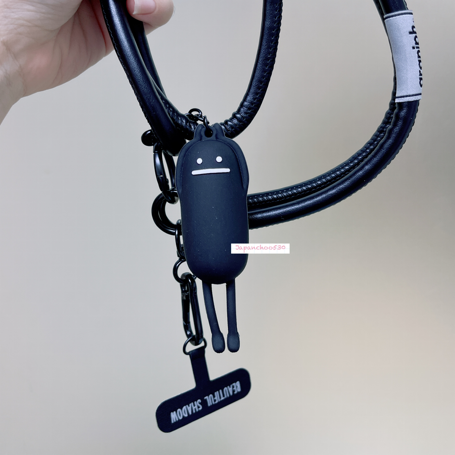 日本預訂📍日本黑豆人立體吊飾電話手帶/斜咩帶