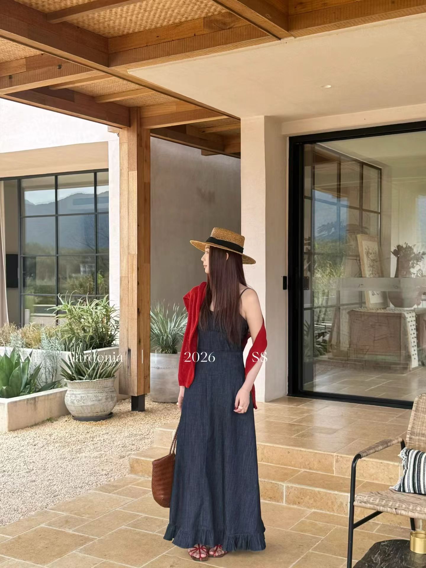 1759 Gardenia Denim Dress 栀子法式牛仔长裙