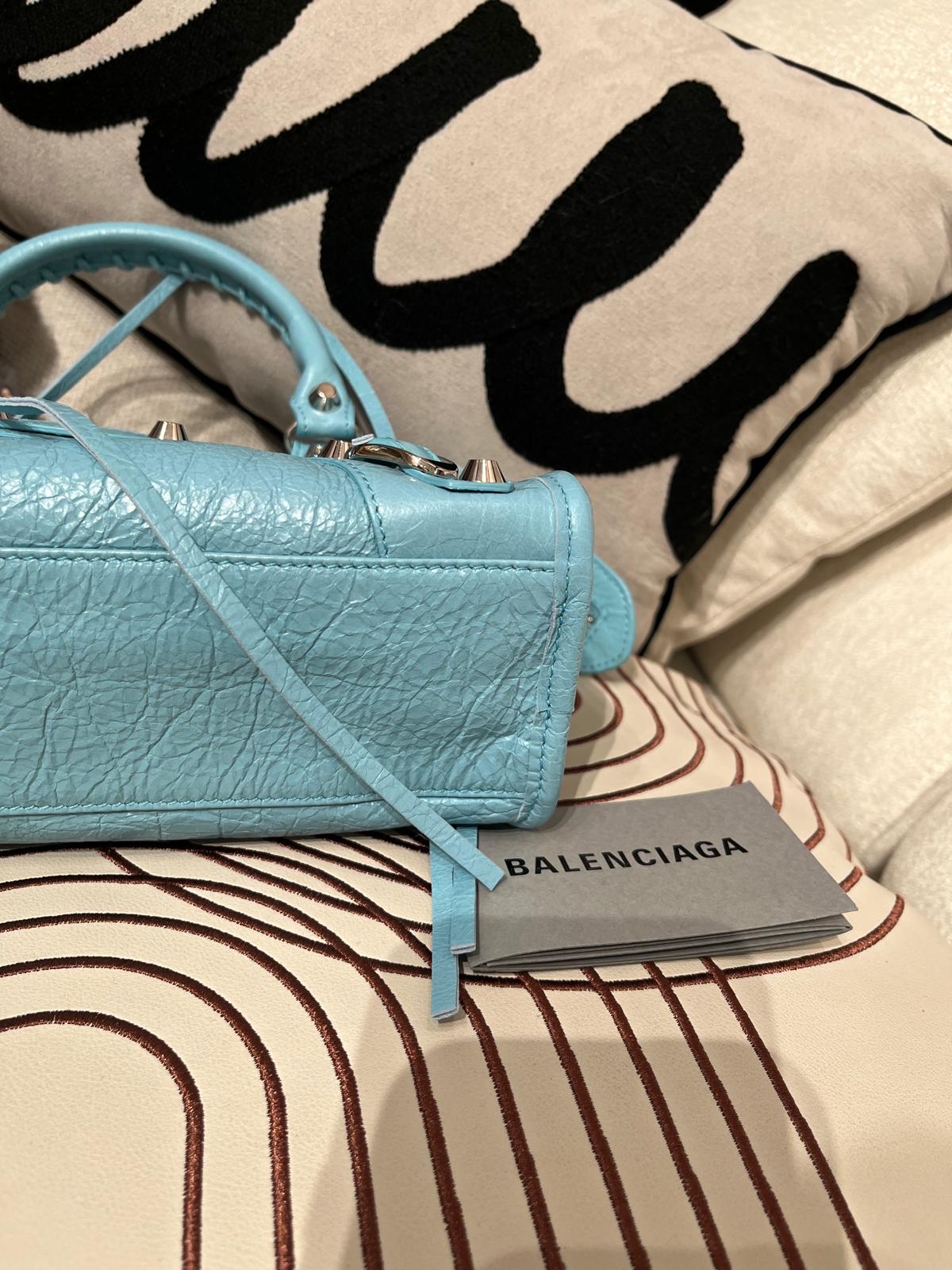 Balenciaga City Light Blue 100%Authentic, 99%New 