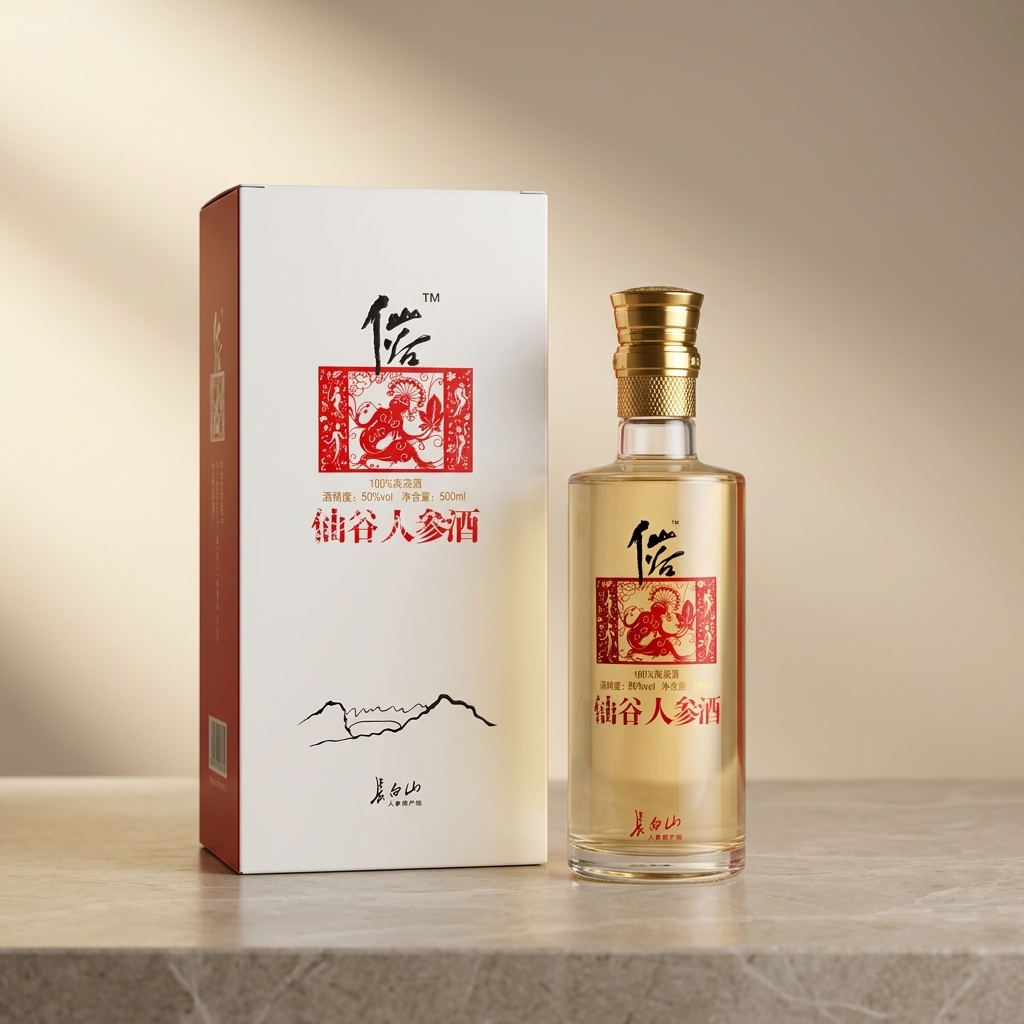 仙谷坊 人参酒 50% (单一纯高粱酒) 500ml 