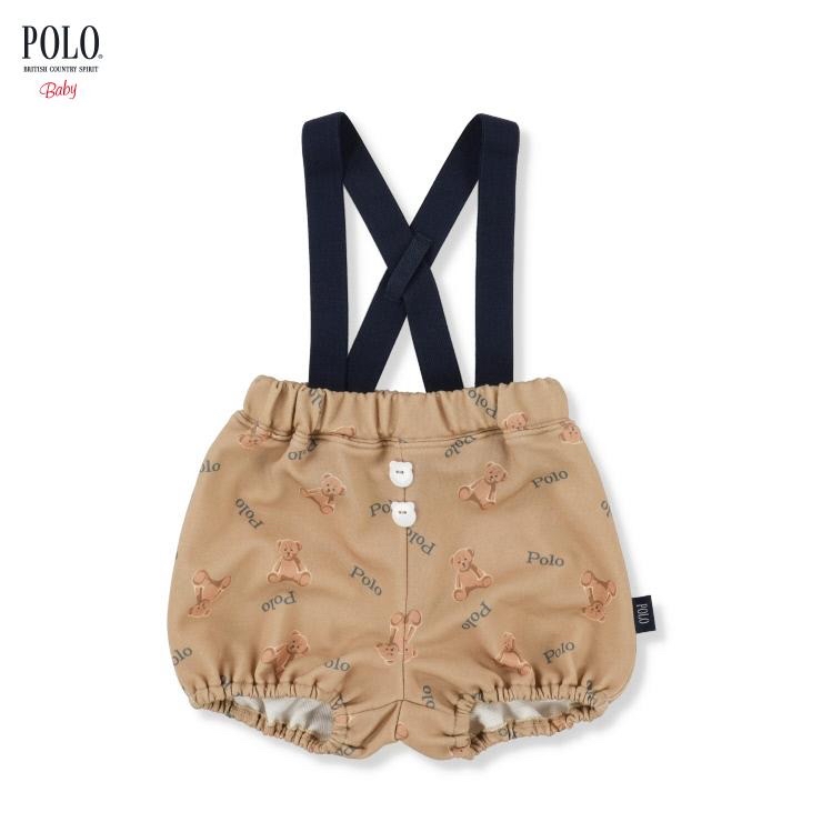 🇯🇵限量預訂 日本直送🇯🇵Polo Baby三色小熊滿印吊帶燈籠褲