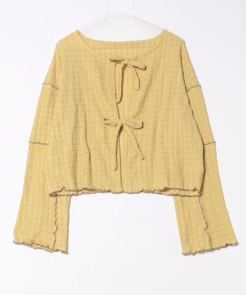 double ribbon 木耳邊外套