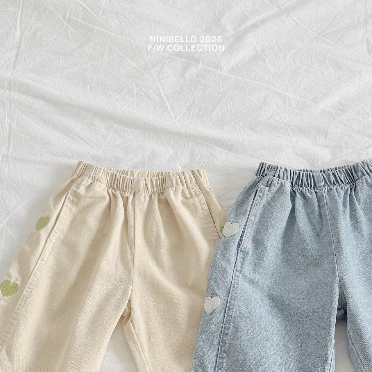 Ninibello | Heart Demin pants (Blue M100-105)