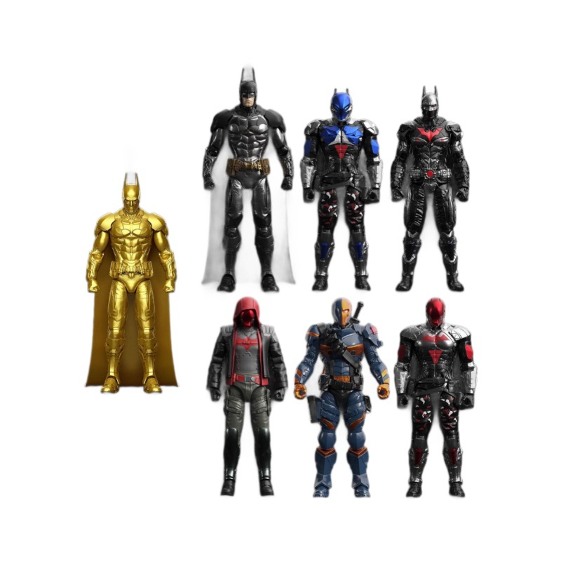 [蝙蝠俠] 阿卡漢騎士 可組裝模型盲盒系列 (英文) | 1件