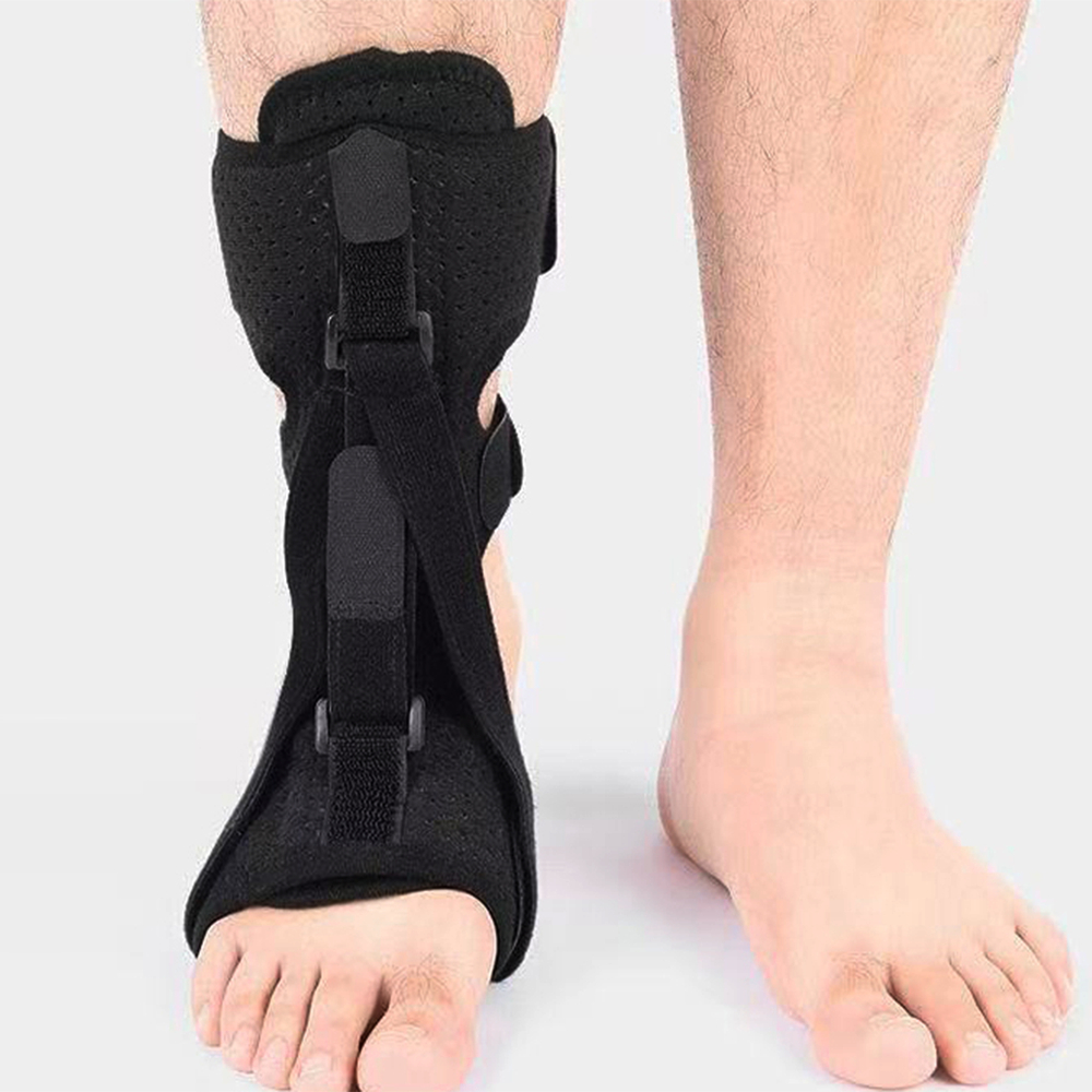 足下垂矯形帶 足底筋膜防護 跟腱拉伸 足外翻 夜用矯正器 [平行進口] HK2725