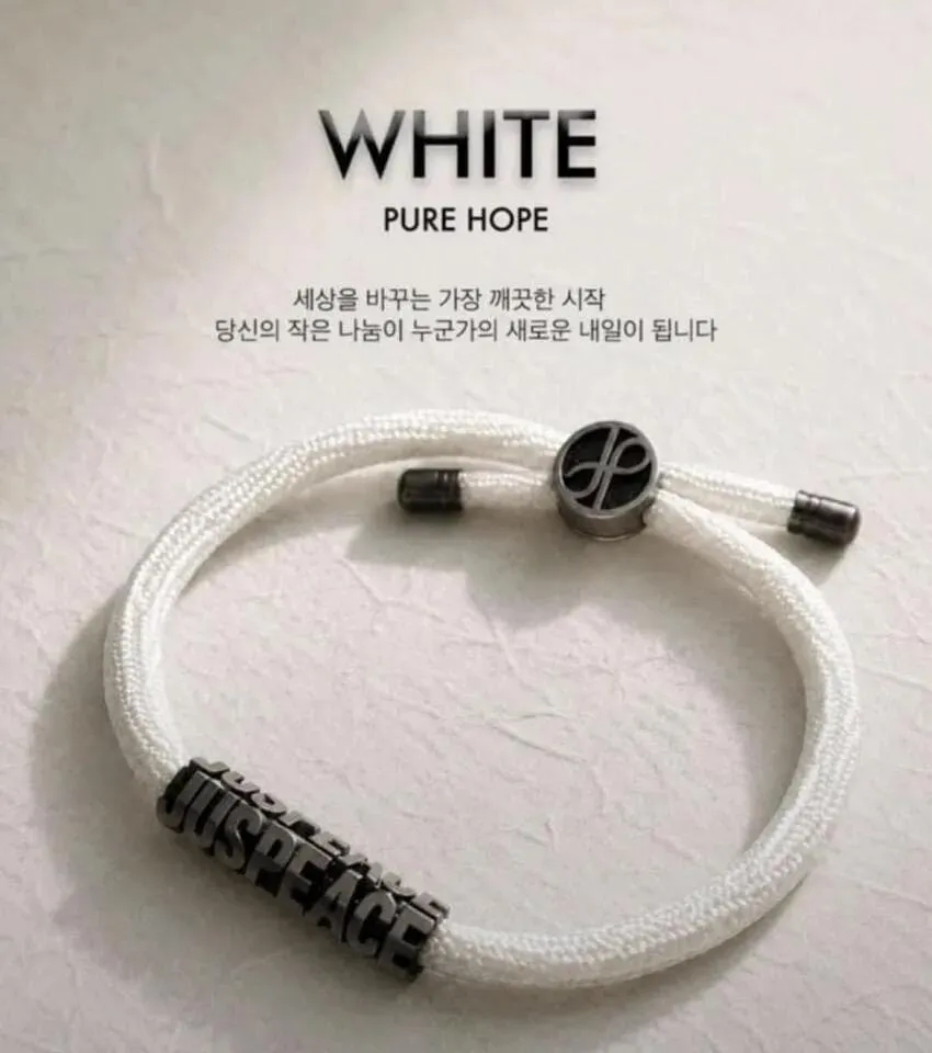 G-DRAGON 權志龍 JUSPEACE Foundation 正義與和平基金會 公益手環 手鍊