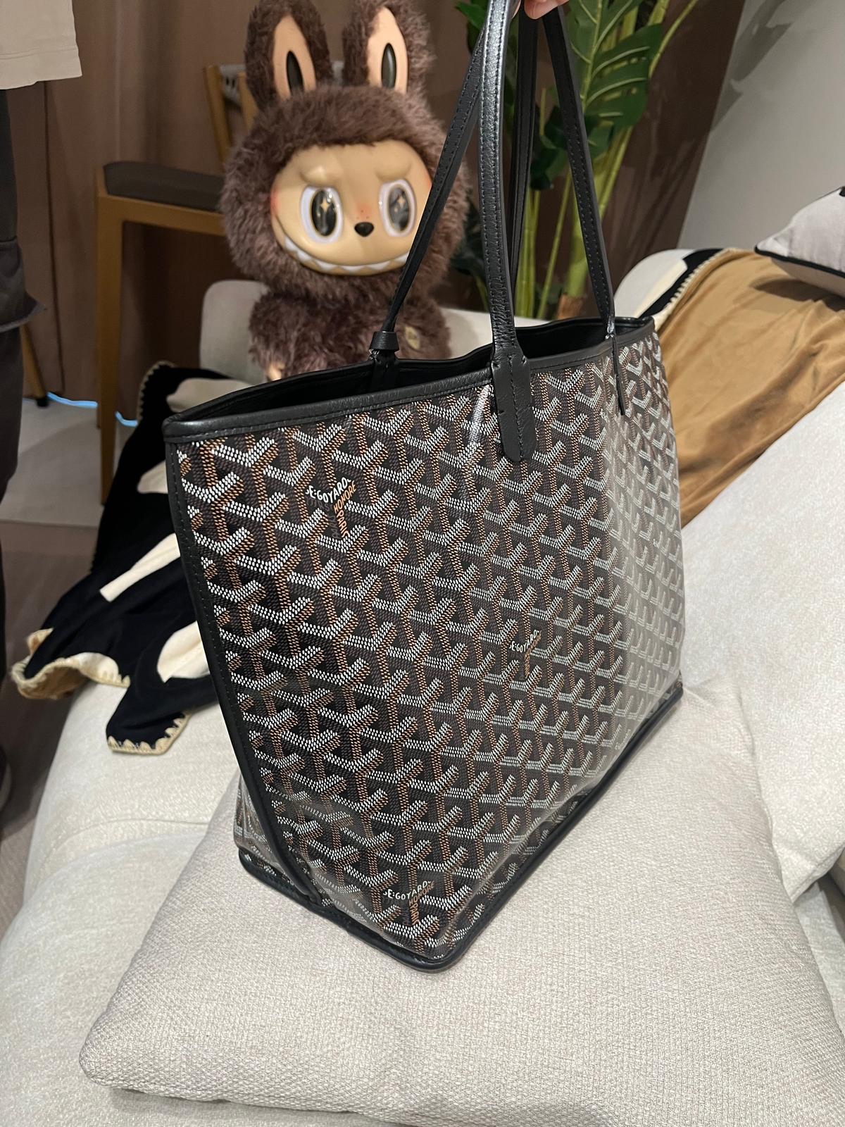 Goyard Anjou pm noir 100%Authentic,98%new✅dust bag✅pouch