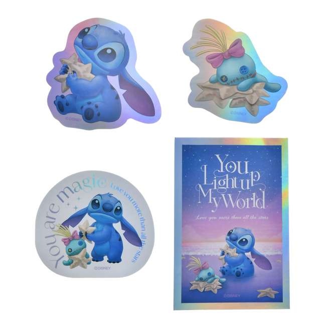 🌸 【預訂】Stitch & Scrump Sticker Set - Disney Stitch Day Collection