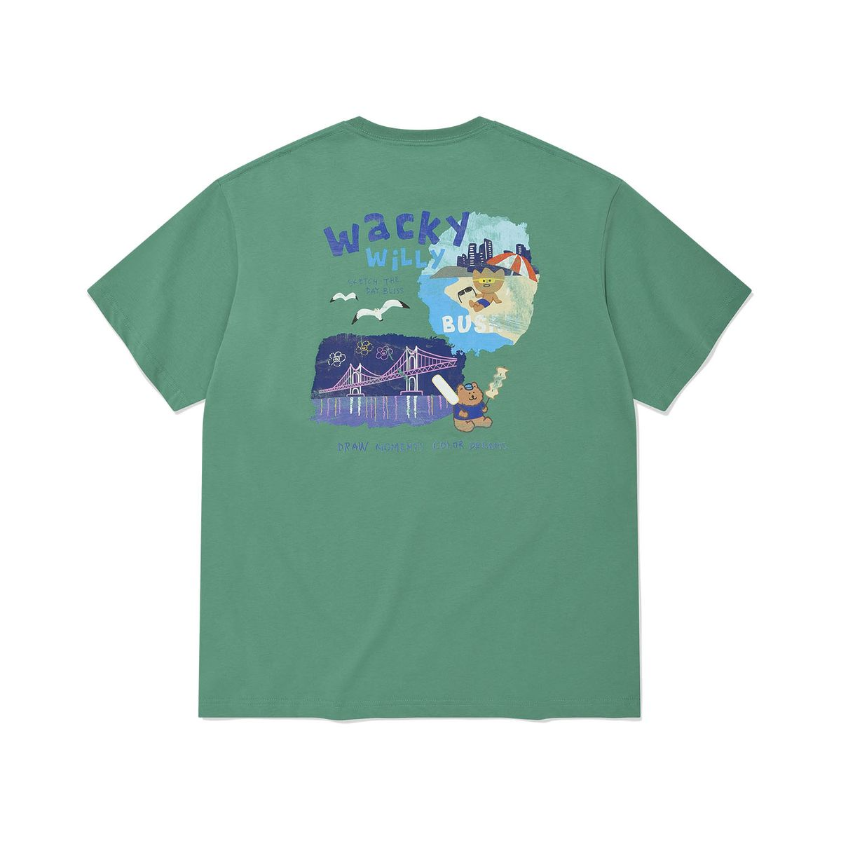 [Wacky Willy] Kiky Travel Series Busan T-Shirt (2色)