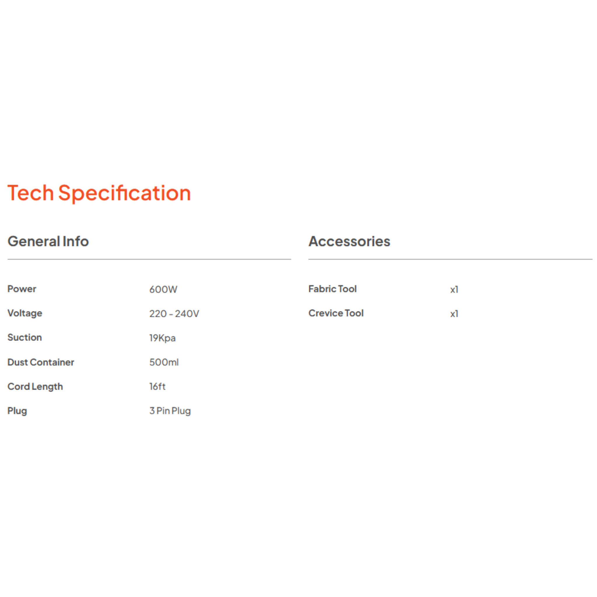 Russell Taylors Corded Vacuum Cleaner (VC-20)