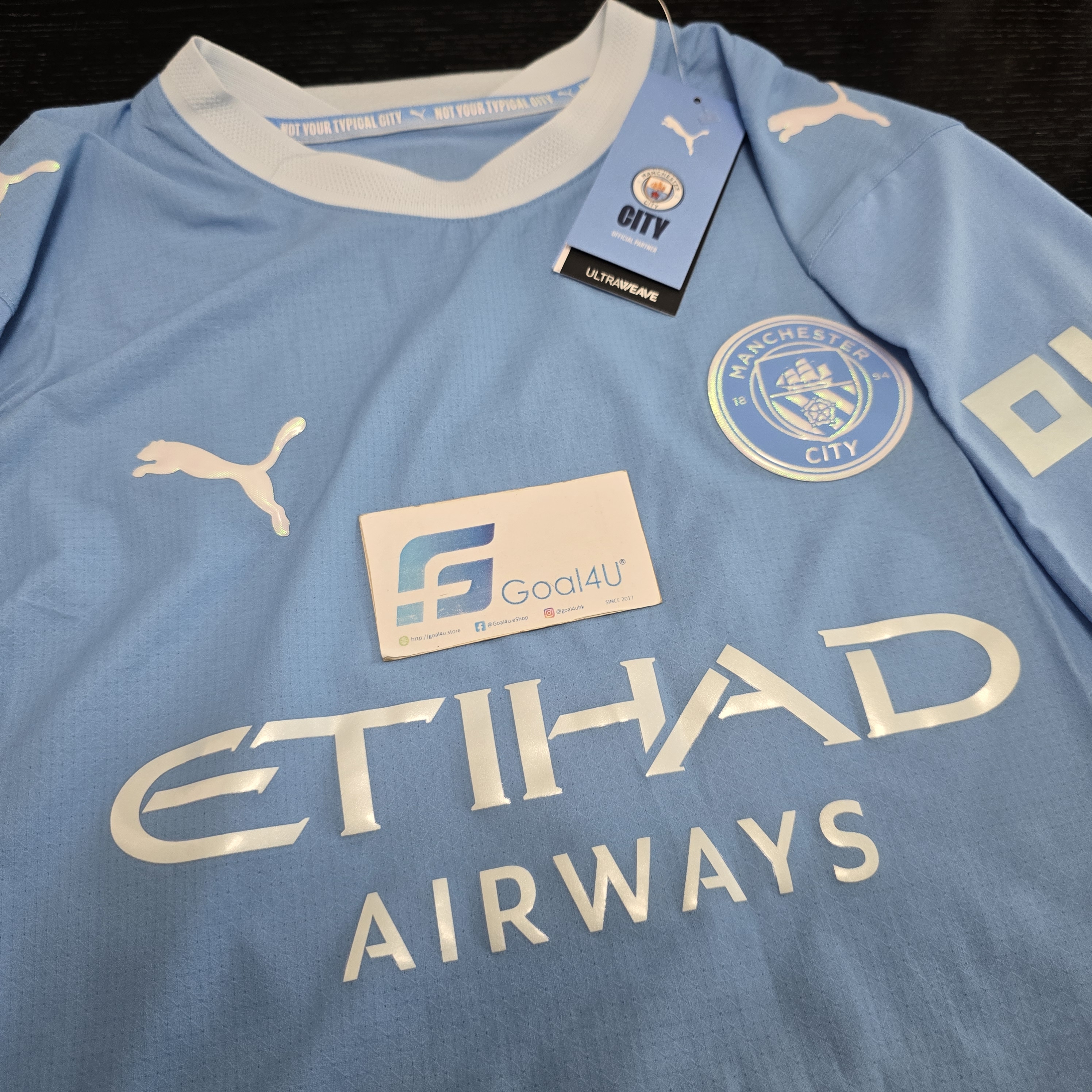 天藍漸變 Puma Manchester City 曼城 2026-27 主場球員版球衣 (可加印字章) 784323