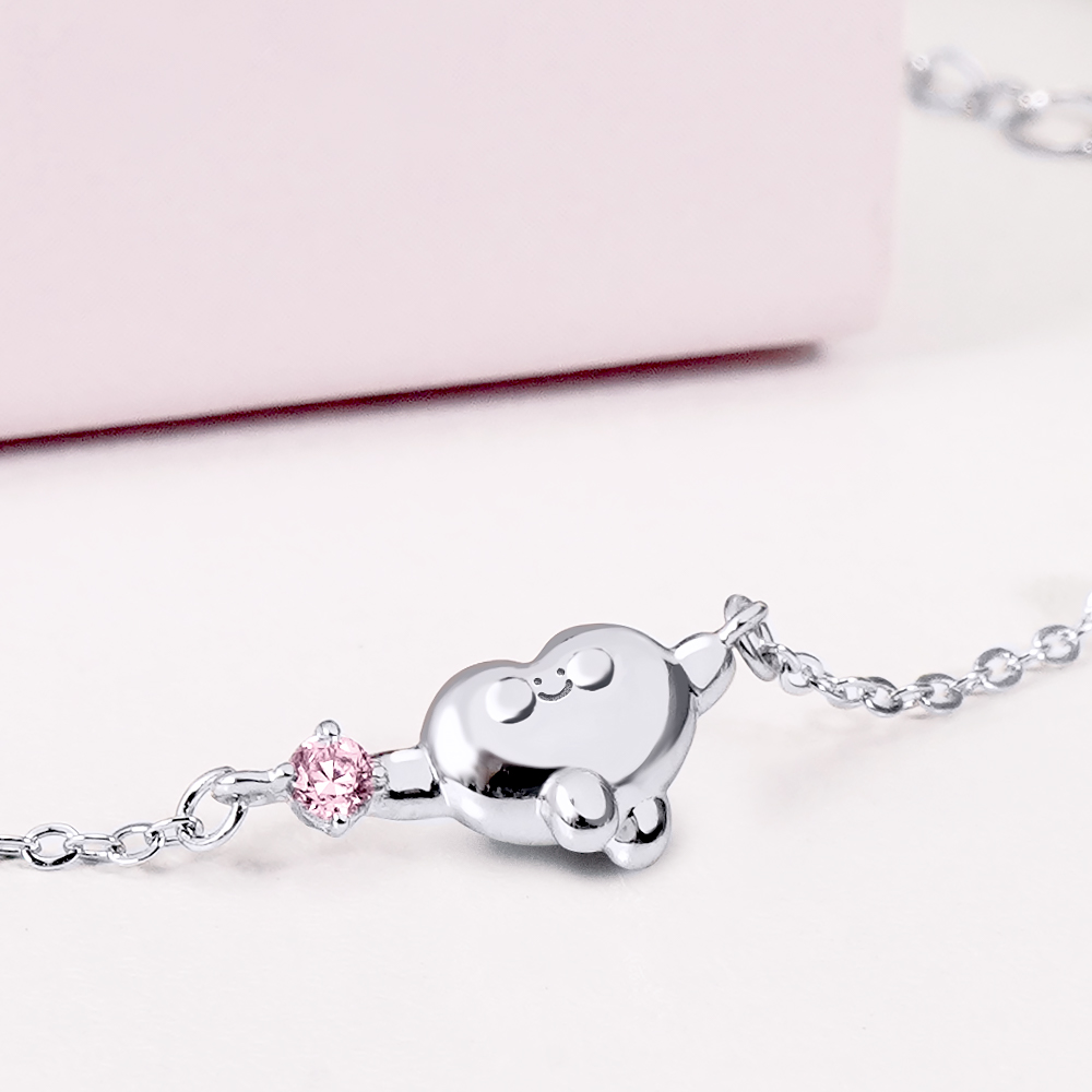 📦訂購 台灣限定 STORY 故事銀飾 Little Heart經典系列 小心臟晶鑽純銀手鏈