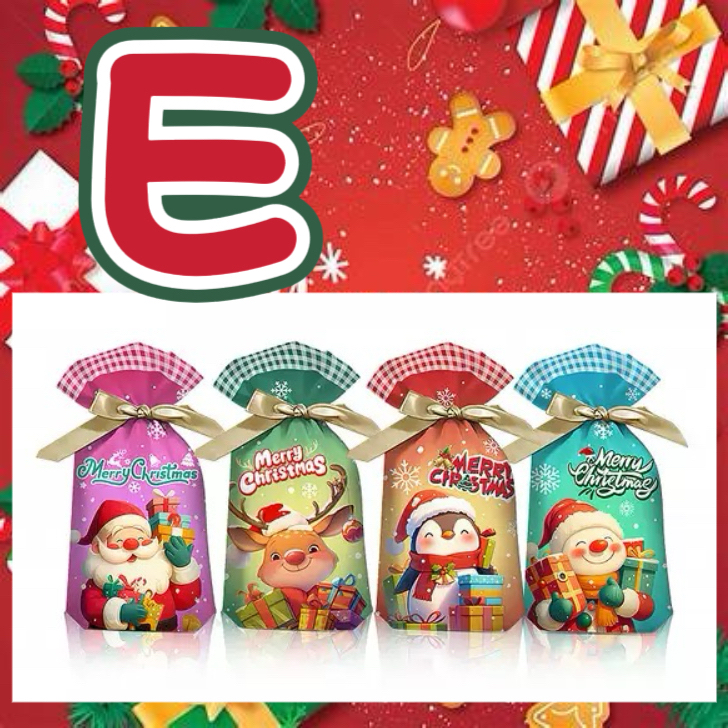 🌟預售🌟 聖誕禮物抽繩袋（混合款，1包共48-50個）