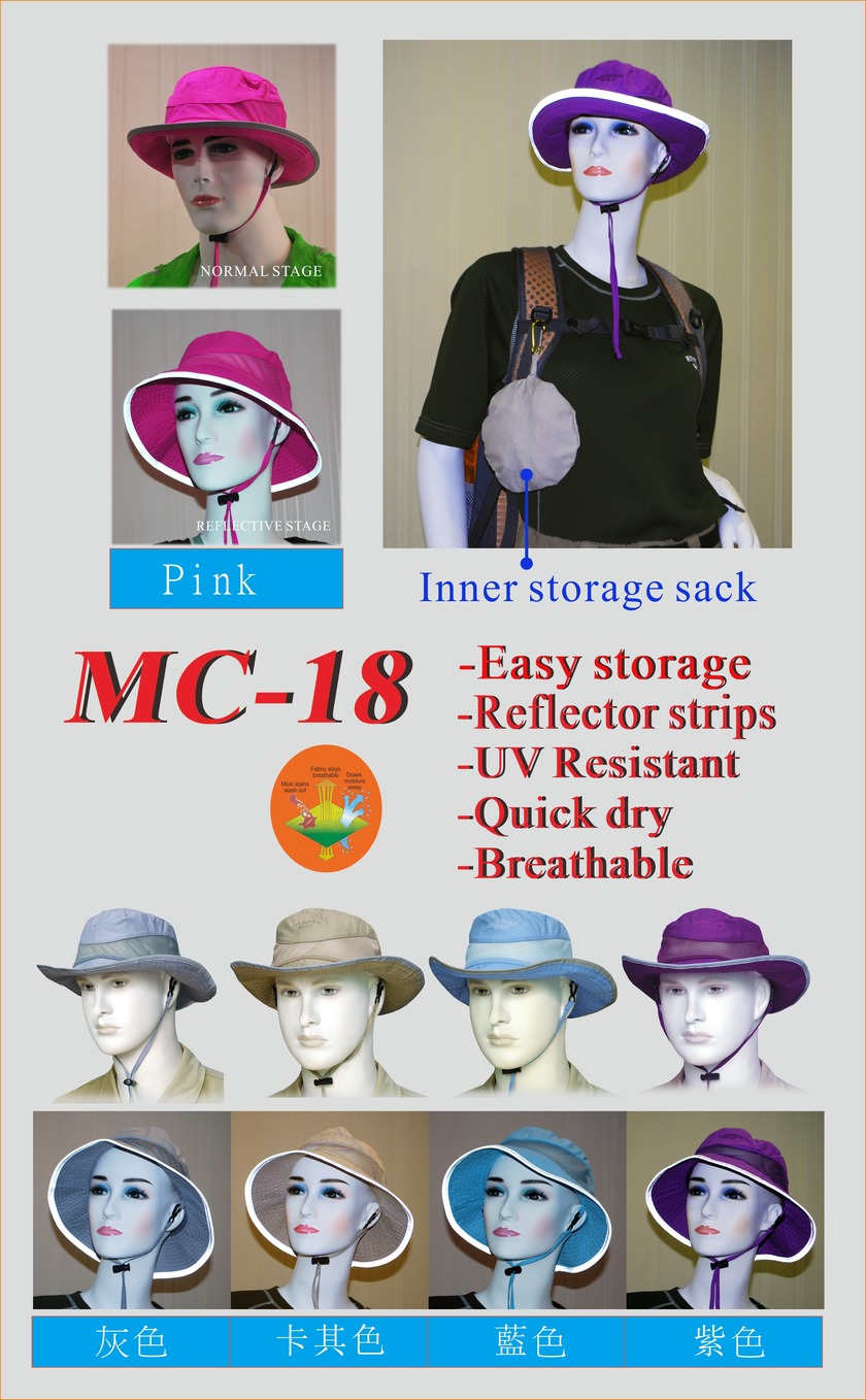 Mountain Wolf Outdoor Foldable Fisher Hat MC18