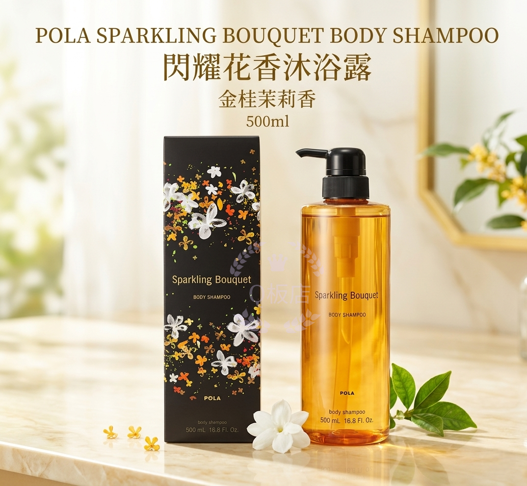 POLA SPARKLING BOUQUET BODY SHAMPOO閃耀花香沐浴露 金桂茉莉香 500ml