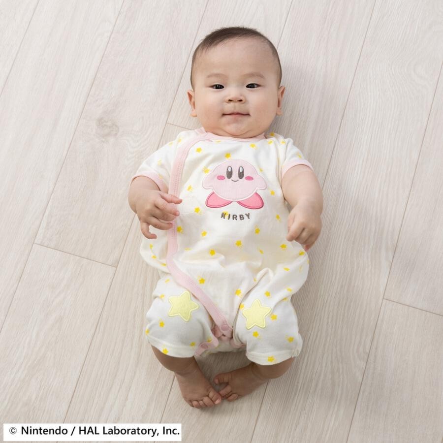 Kirby Baby 星之卡比嬰兒連身衣 方便穿著 70/80cm