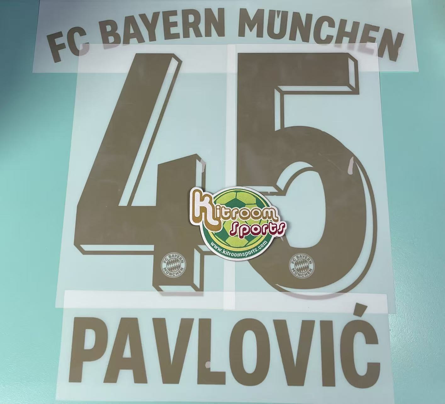 2024-25 Bayern Munich 125th Nameset #45 PAVLOVIC