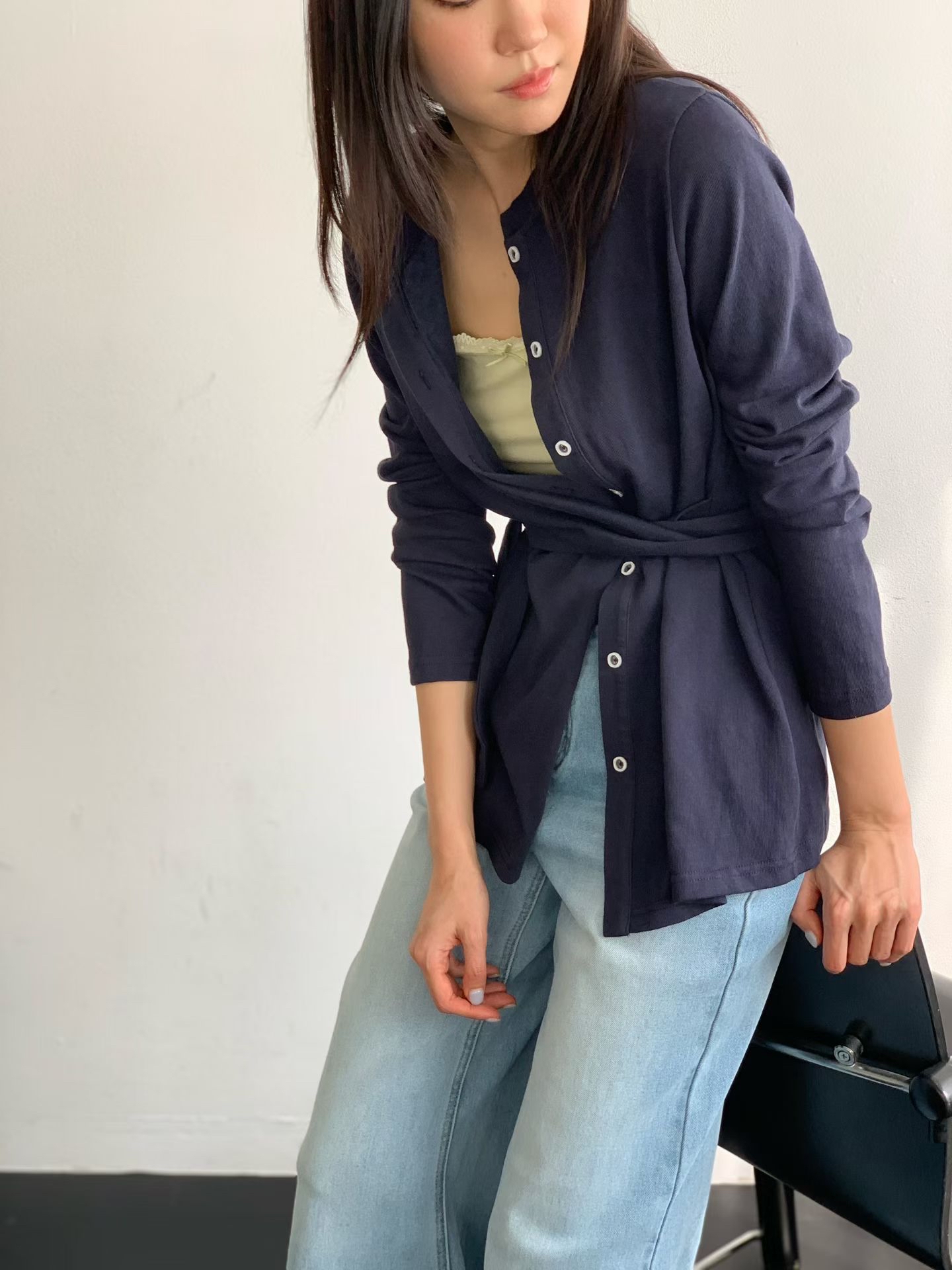 221106側邊綁結外套