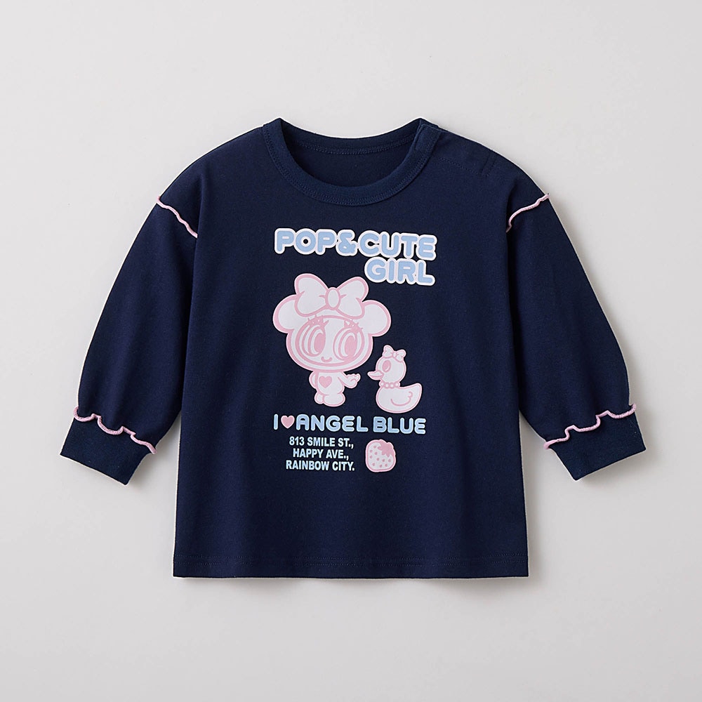 🆕【⭐訂購⭐】日本直送🌀#AngelBlue 條紋長袖 tee🌀[PLJA-0044] [261107]