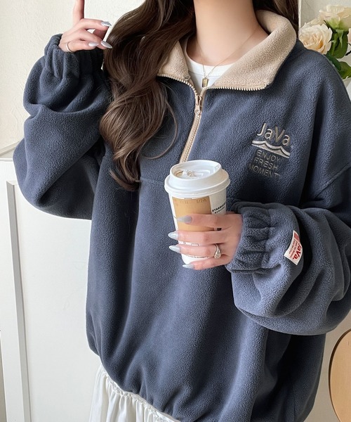 復古運動風絨面上衣【JT021】