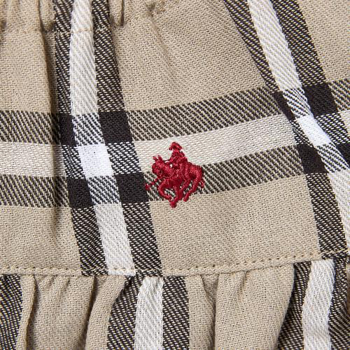 🇯🇵預訂 日本直送🇯🇵Polo Baby刺繡格紋荷葉邊無袖包屁衣