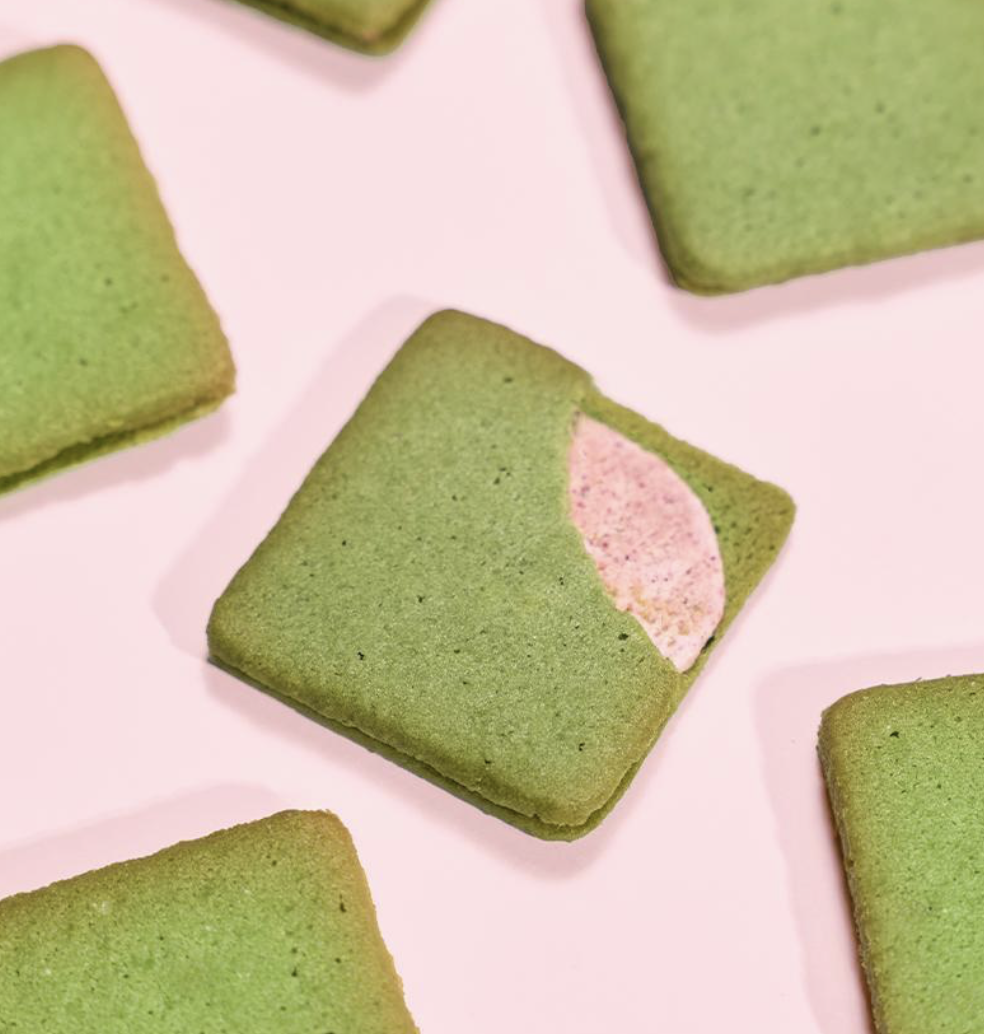 韓國 OSULLOC 濟州島抹茶 草莓夾心 法式脆餅 100g/盒｜Green Tea Strawberry Langue de Chat