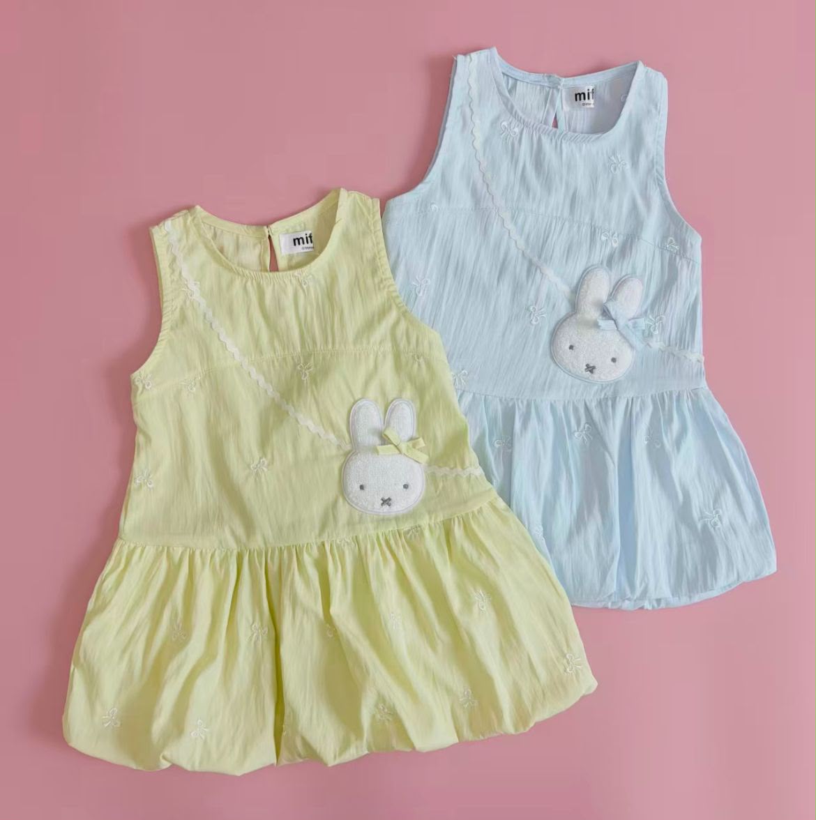 預訂款～🇯🇵日單26SS miffy 刺繡蝴蝶結連衣裙