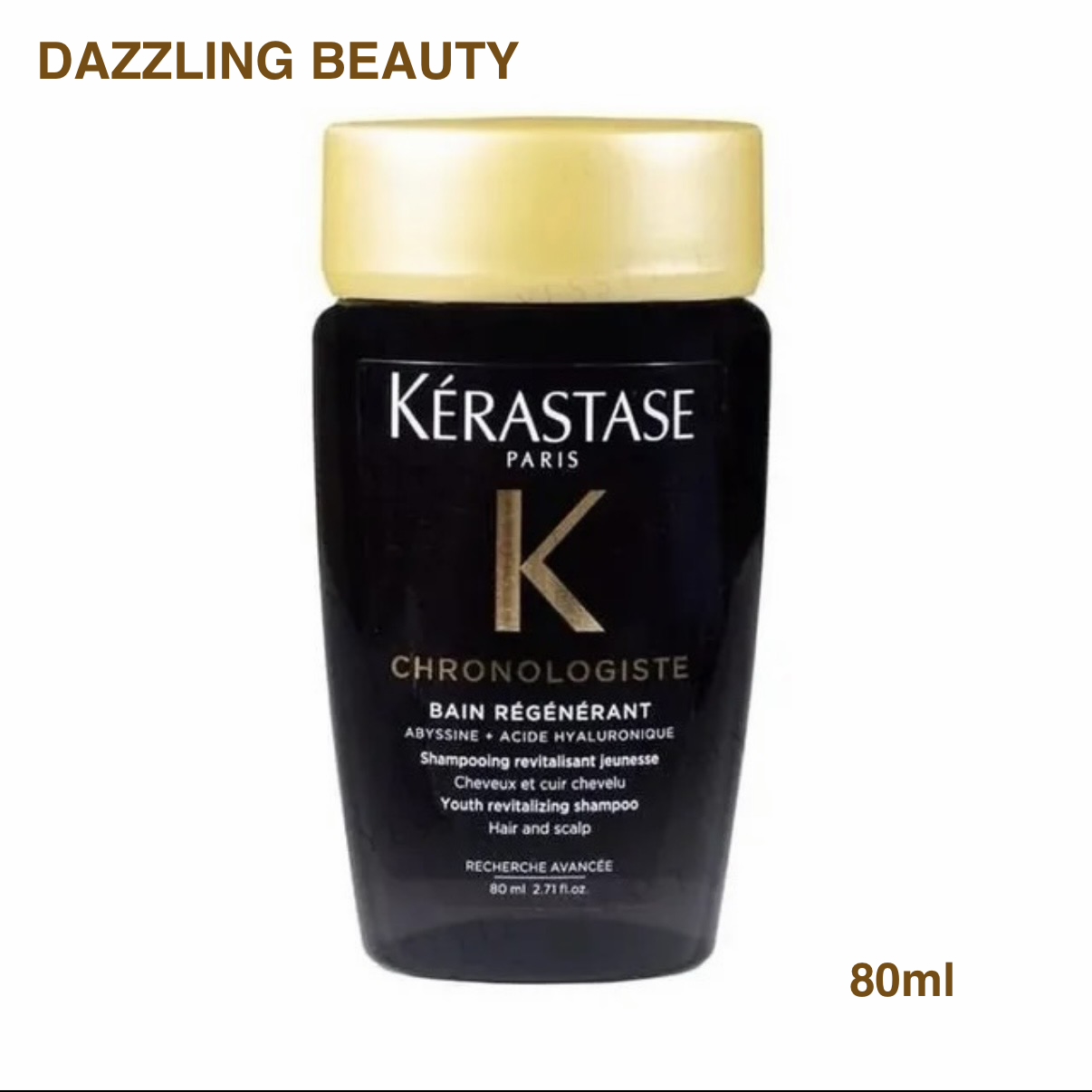 KERASTASE CHRONOLOGISTE  卡詩 逆時光至臻修護浴髮乳 黑鑽魚子醬洗髮水 80ml 便攜裝