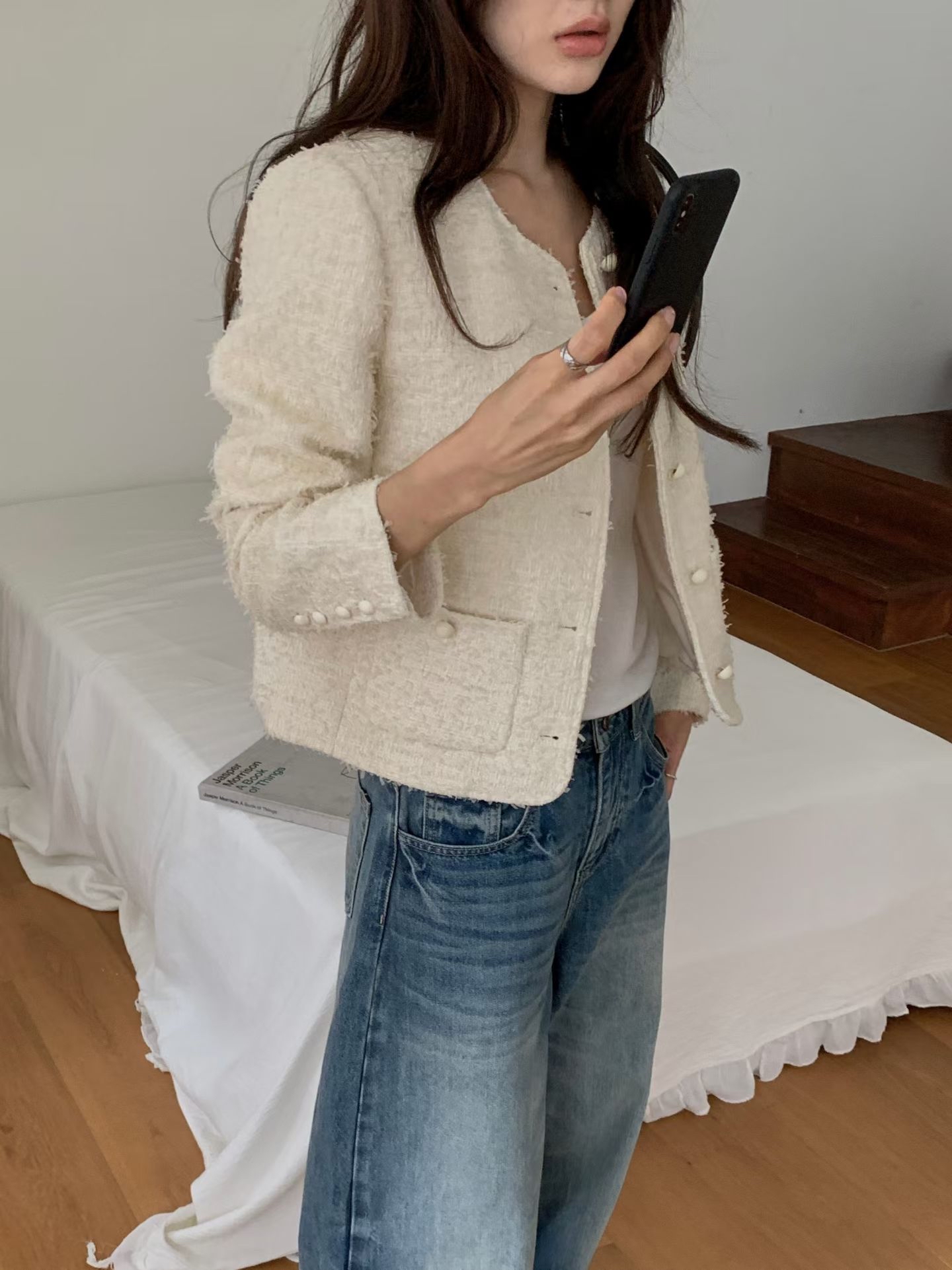 小香風軟呢外套 