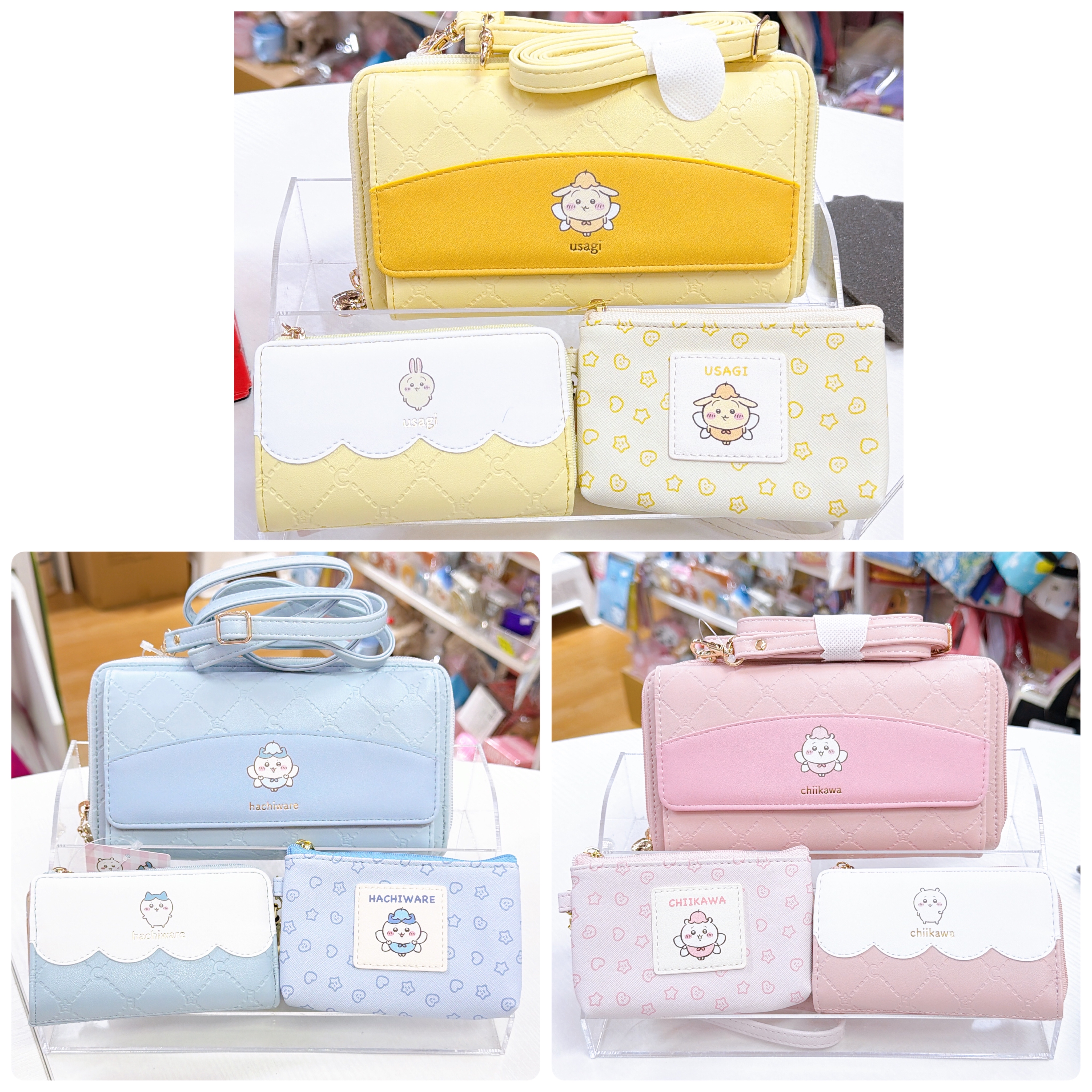 日本直送chiikawa 新款長銀包連斜孭袋/鎖匙包/伸縮卡套散子包