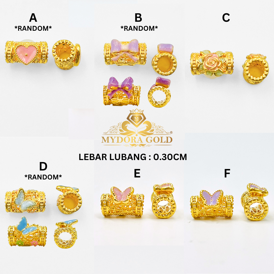 MYDORA Enamel Tube Mini Bamboo Kerawang 3D (5G) l EMAS 916/22K