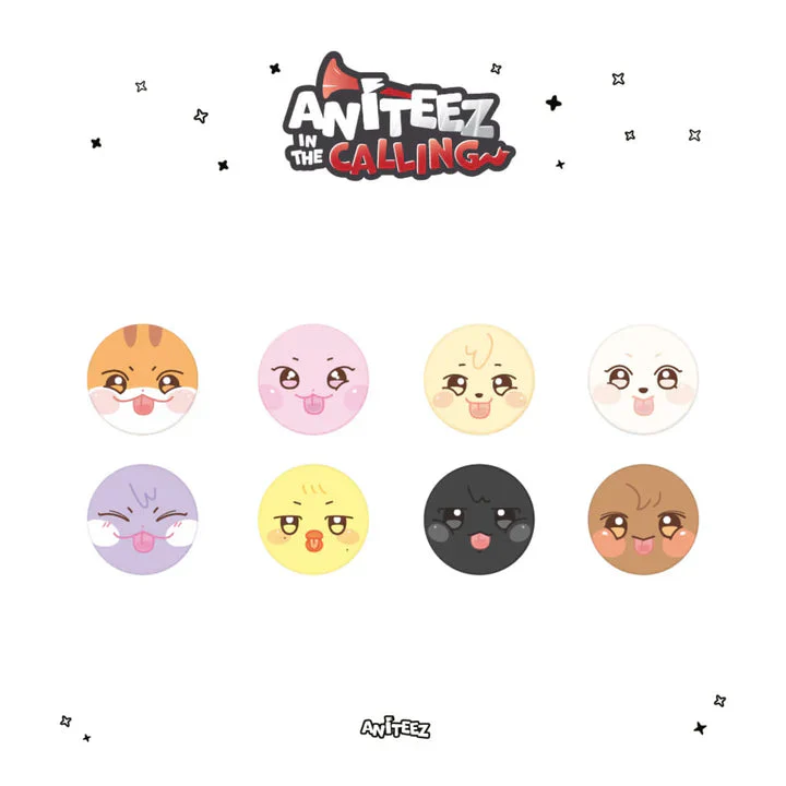 ATEEZ - [ANITEEZ IN THE CALLING] SOFT PIN BUTTON - JJONGbear