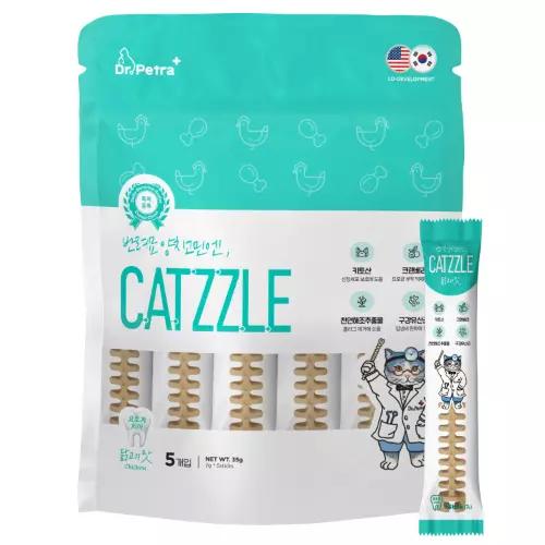 Dr. Petra CATZZLE 貓咪潔牙棒 雞肉口味 5入 貓用潔牙零食