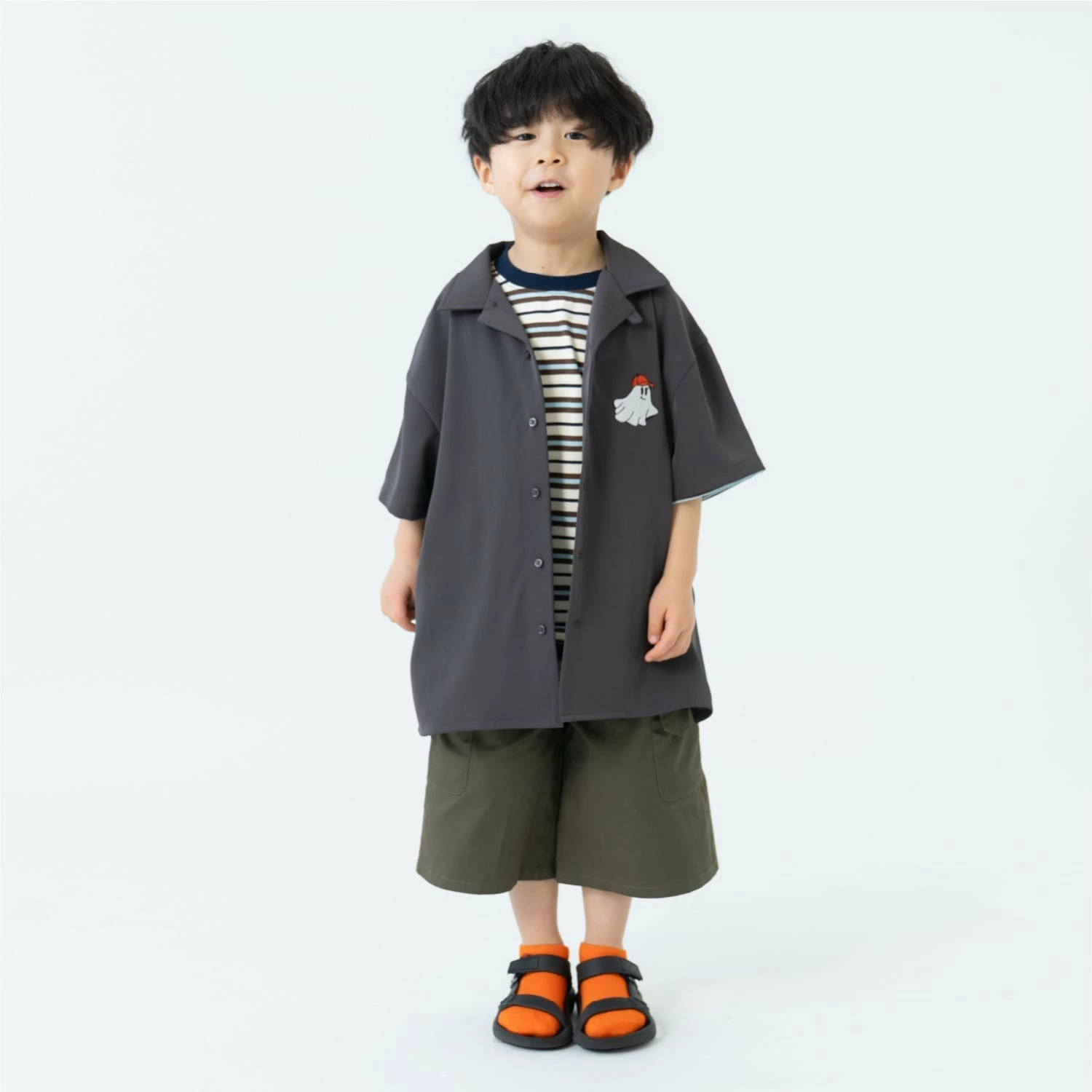🆕【⭐訂購⭐】 🇯🇵日本直送🌀簡約淨色 大口袋 及膝工裝褲［3款選］🌀[ELEA-0049][260605]