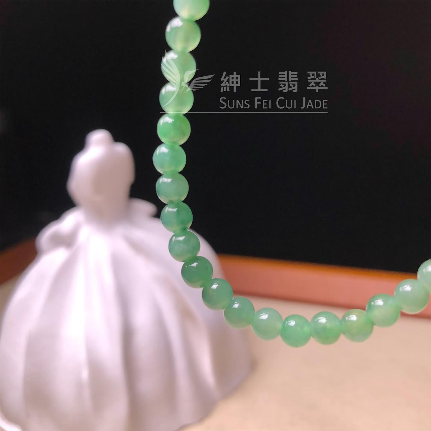 漸變冰綠米珠串