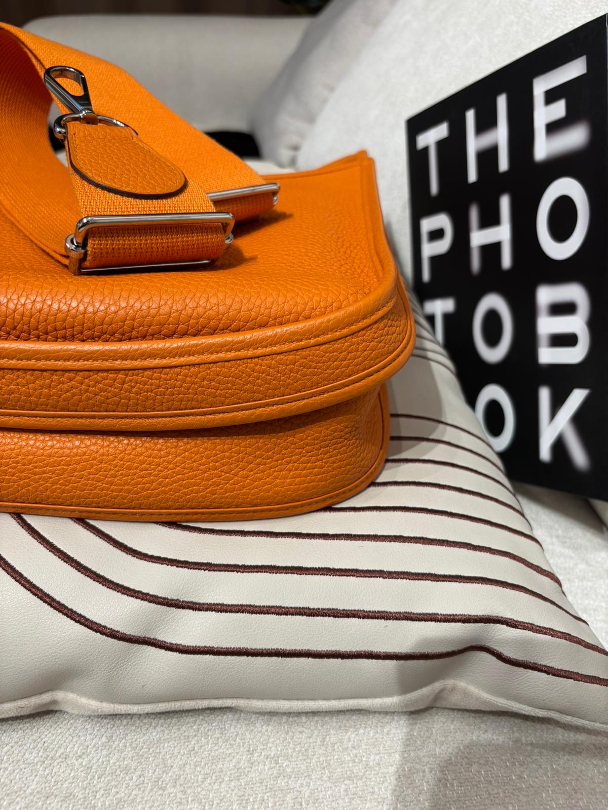 Hermes evelyne 29, Stamp C 杏脯色 TC粒粒牛皮 100%Authentic ,98%new ✅塵袋