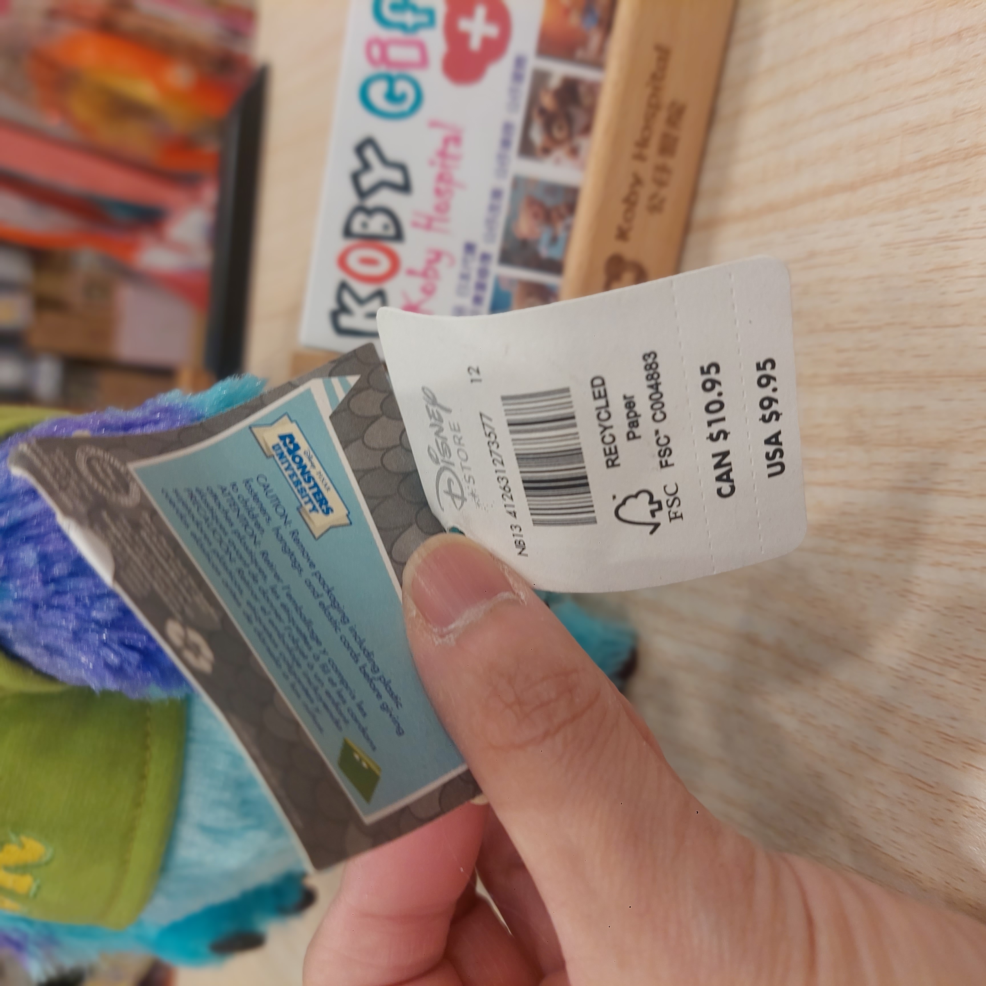 美版 Monster Inc 怪獸公司 毛毛 Sully 小公仔 約23cm